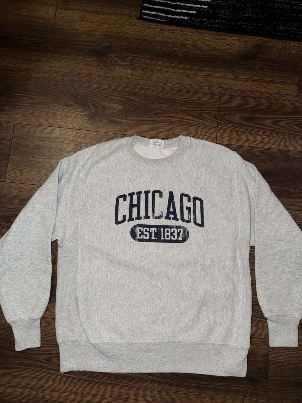Champion Reverse Weave Chicago Est. 1837 Graphic Crewneck Sweatshirt